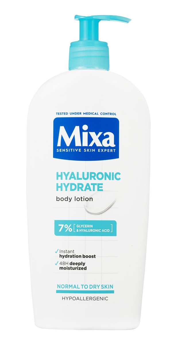 Mixa Hyalurogel Tělové mléko pro suchou a citlivou pokožku 400 ml Mixa