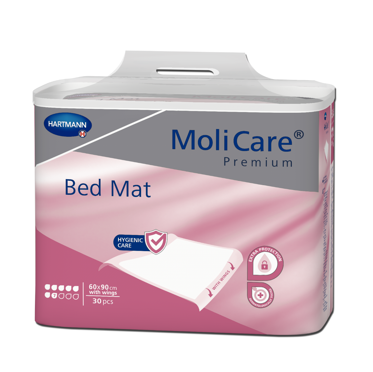 MoliCare Bed Mat 7 kapek 60x90 cm inkontinenční podložky se záložkami 30 ks MoliCare