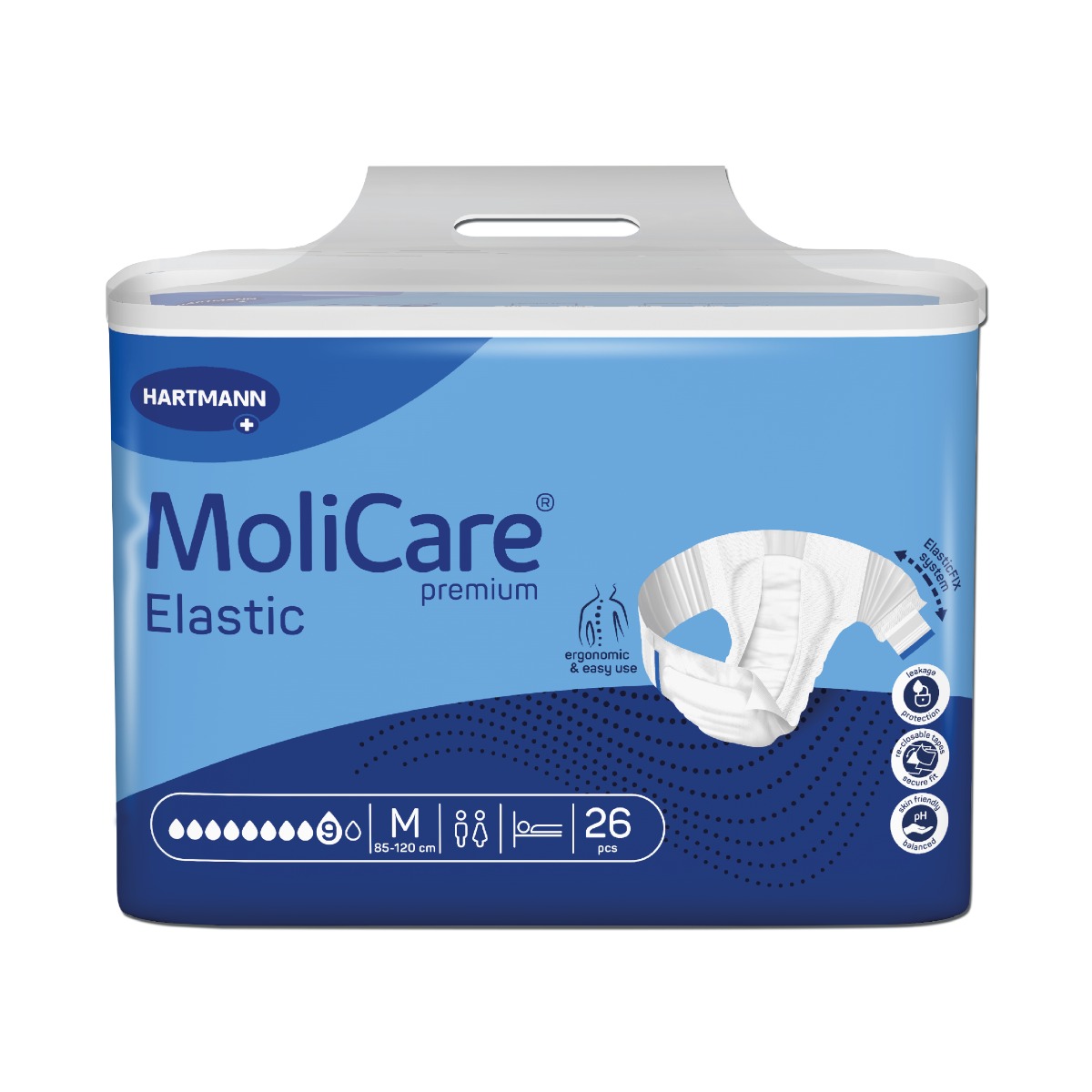 MoliCare Elastic 9 kapek vel. M inkontinenční kalhotky 26 ks MoliCare