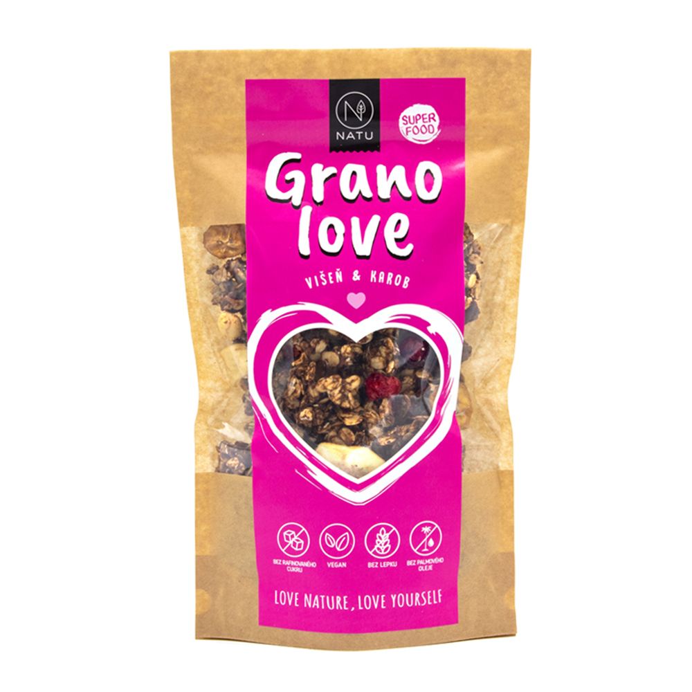 NATU Granola Višeň & Karob 350 g NATU