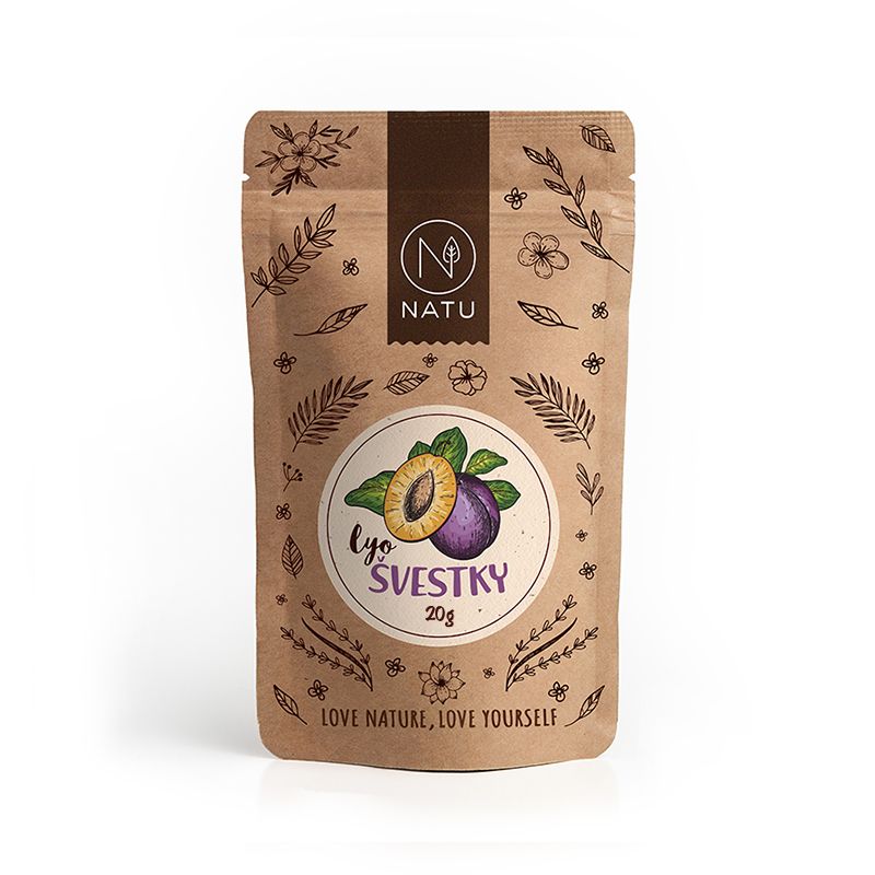 NATU Lyofilizovaná švestka 20 g NATU