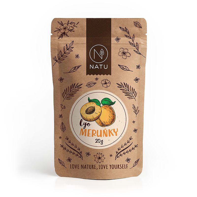 NATU Lyofilizované meruňky 20 g NATU