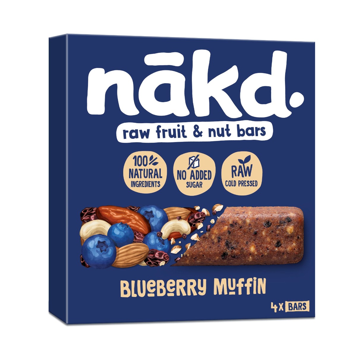 Nakd Tyčinka Blueberry Muffin 4x35 g Nakd