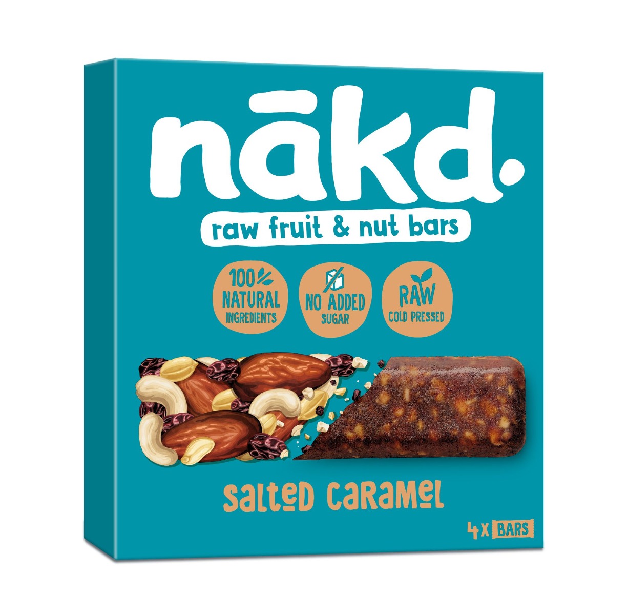 Nakd Tyčinka Salted Caramel 4x35 g Nakd