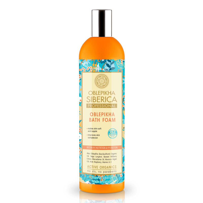 Natura Siberica Rakytníková pěna do koupele Intenzivní výživa a hydratace 550 ml Natura Siberica