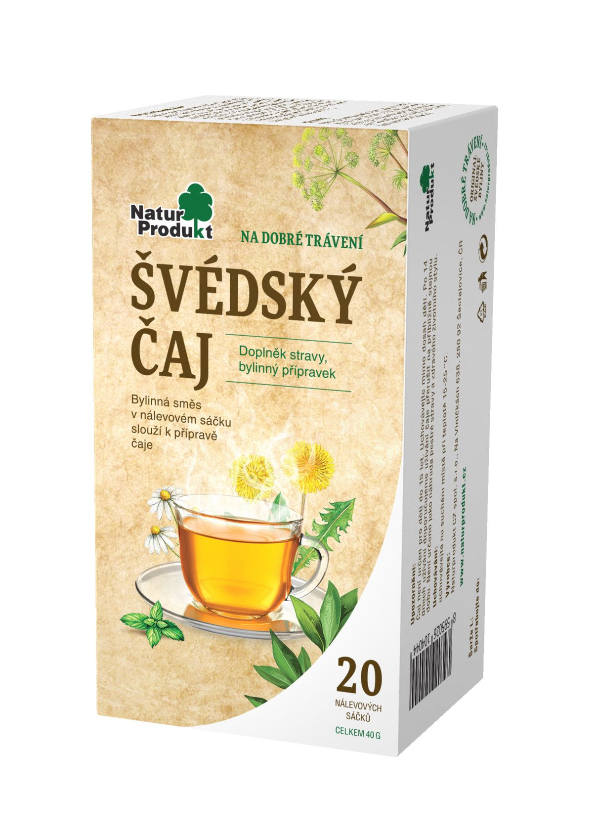 Naturprodukt Švédský čaj sáčky 20x2 g Naturprodukt