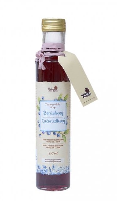 Naturprodukt sirup Borůvkový 250 ml Naturprodukt