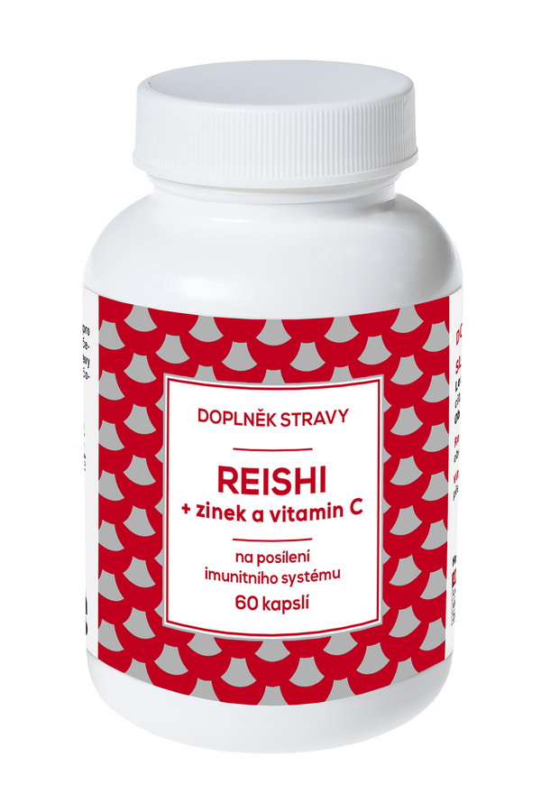Naturvita REISHI + Zinek a vitamín C 60 kapslí Naturvita