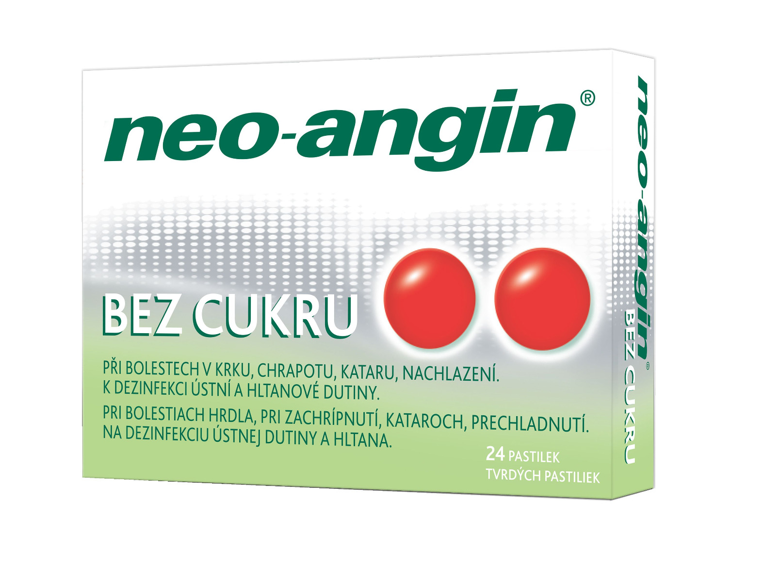 Neo-angin Bez cukru 24 pastilek Neo-angin