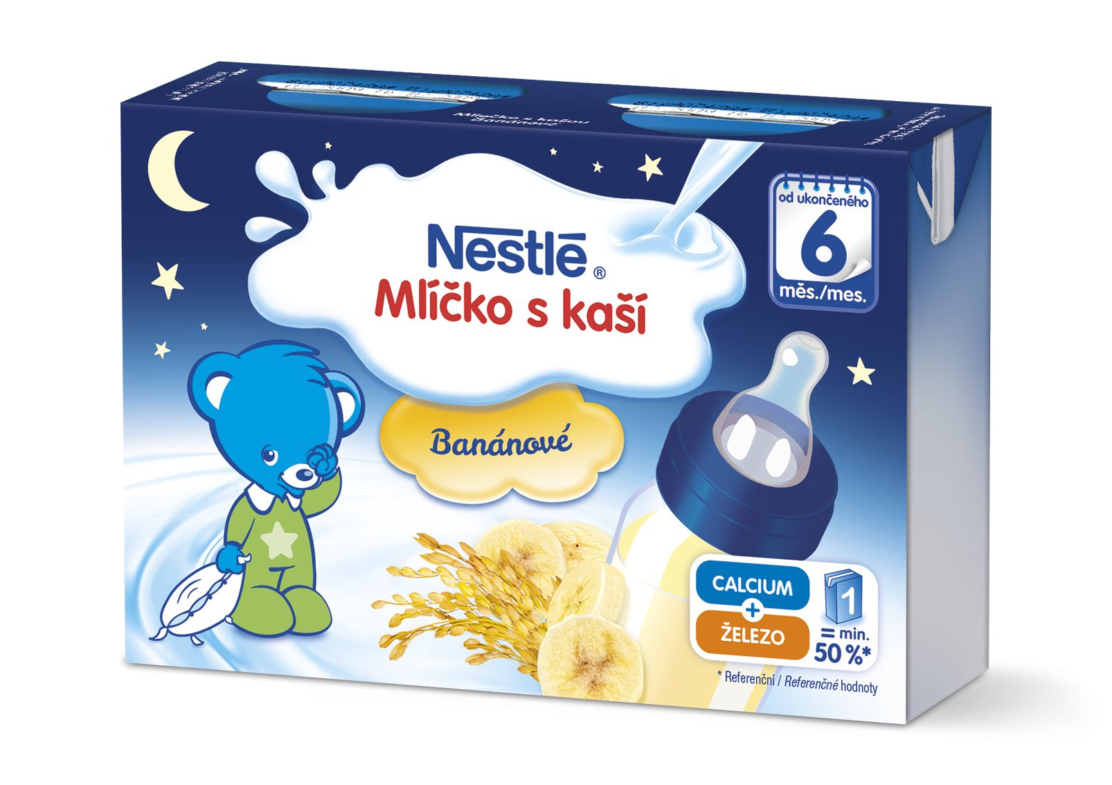 Nestlé Mlíčko s kaší Banánové 2x200 ml Nestlé