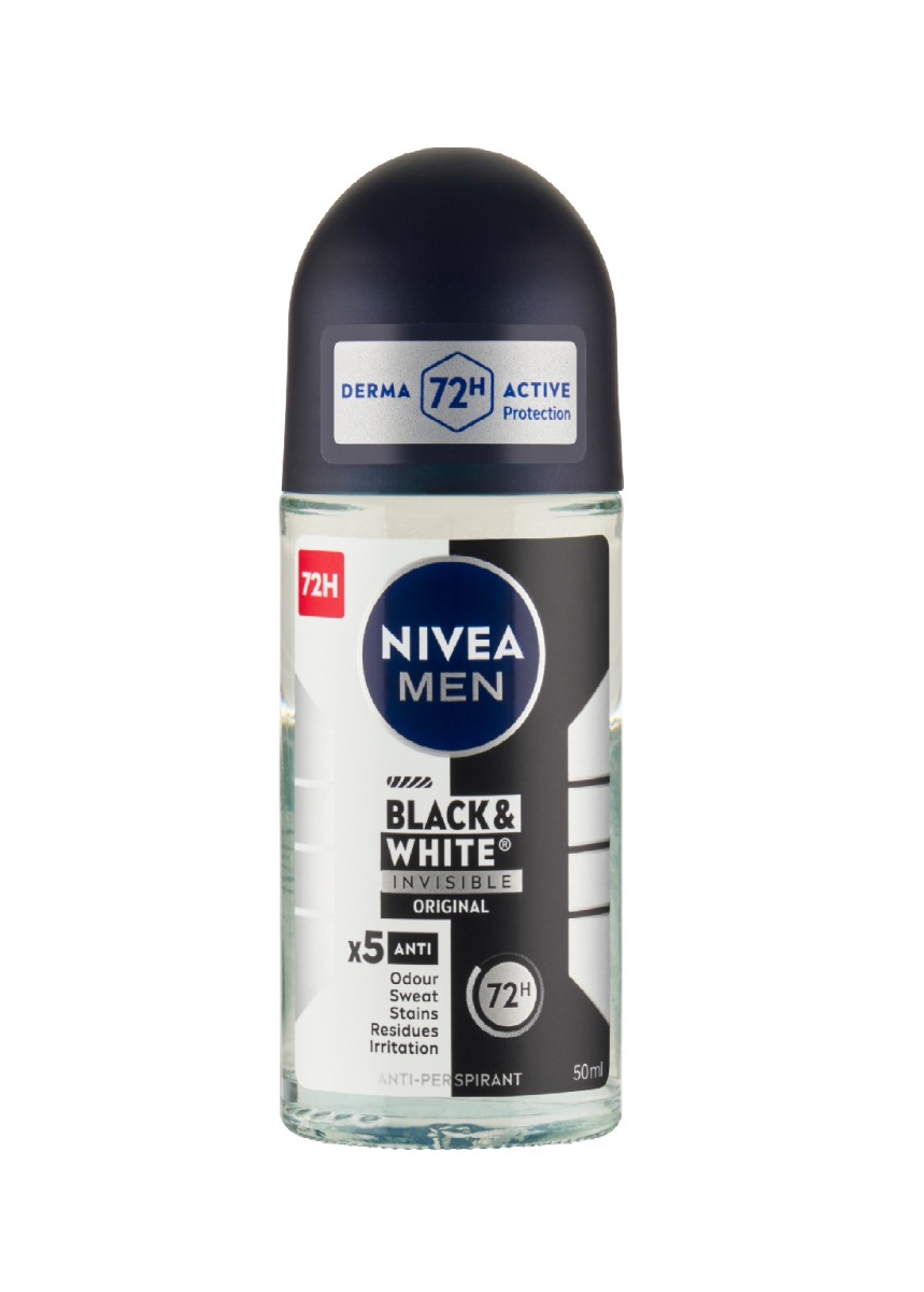 Nivea MEN AP Black&White Invisible Original kuličkový antiperspirant 50 ml Nivea