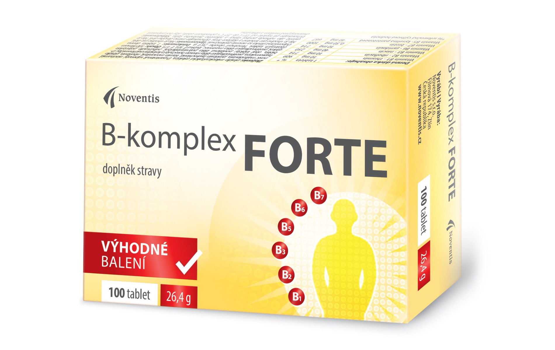 Noventis B-komplex Forte 100 tablet Noventis