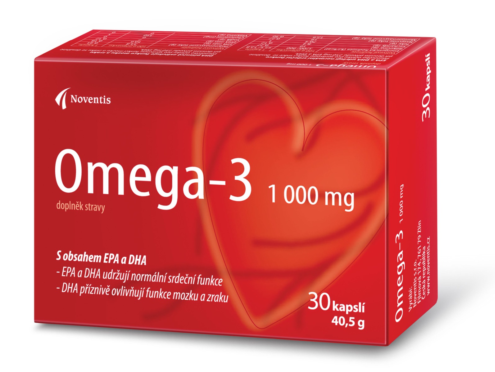 Noventis Omega-3 1000 mg 30 kapslí Noventis