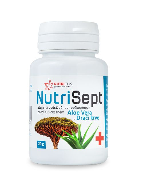 Nutricius NutriSept zásyp na podrážděnou pokožku 20 g Nutricius
