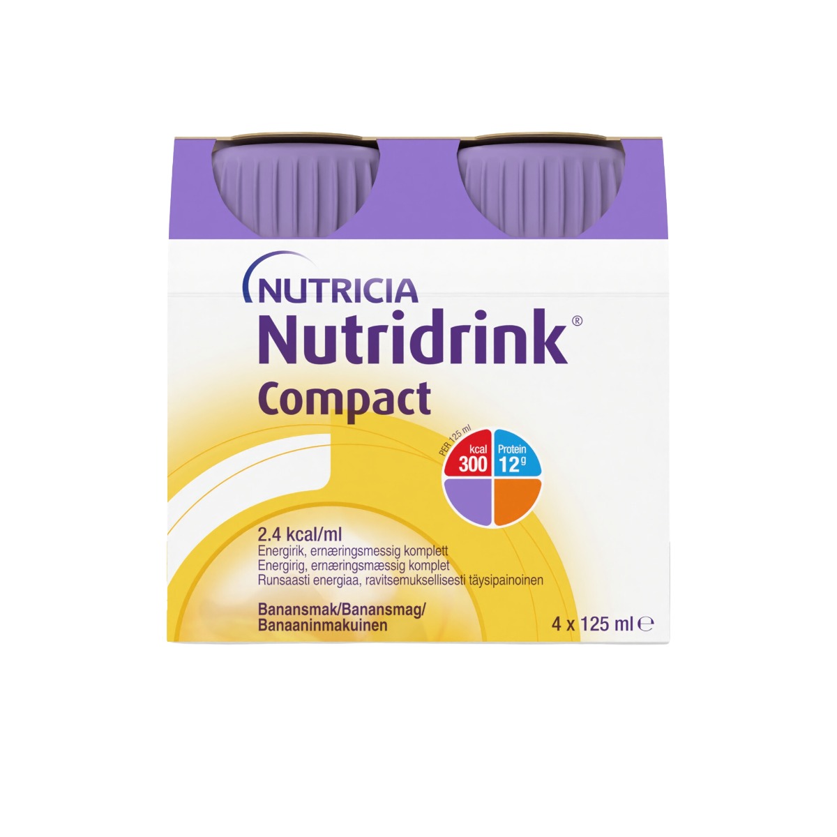 Nutridrink Compact s příchutí banánovou 4x125 ml Nutridrink