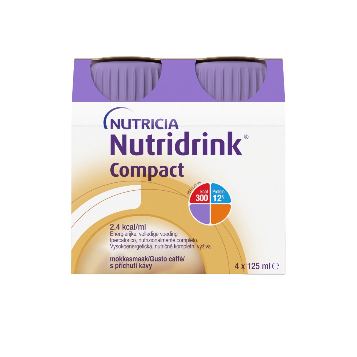 Nutridrink Compact s příchutí kávy 4x125 ml Nutridrink