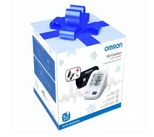 Omron M3 Comfort Intelli digitální tonometr + síťový zdroj Omron