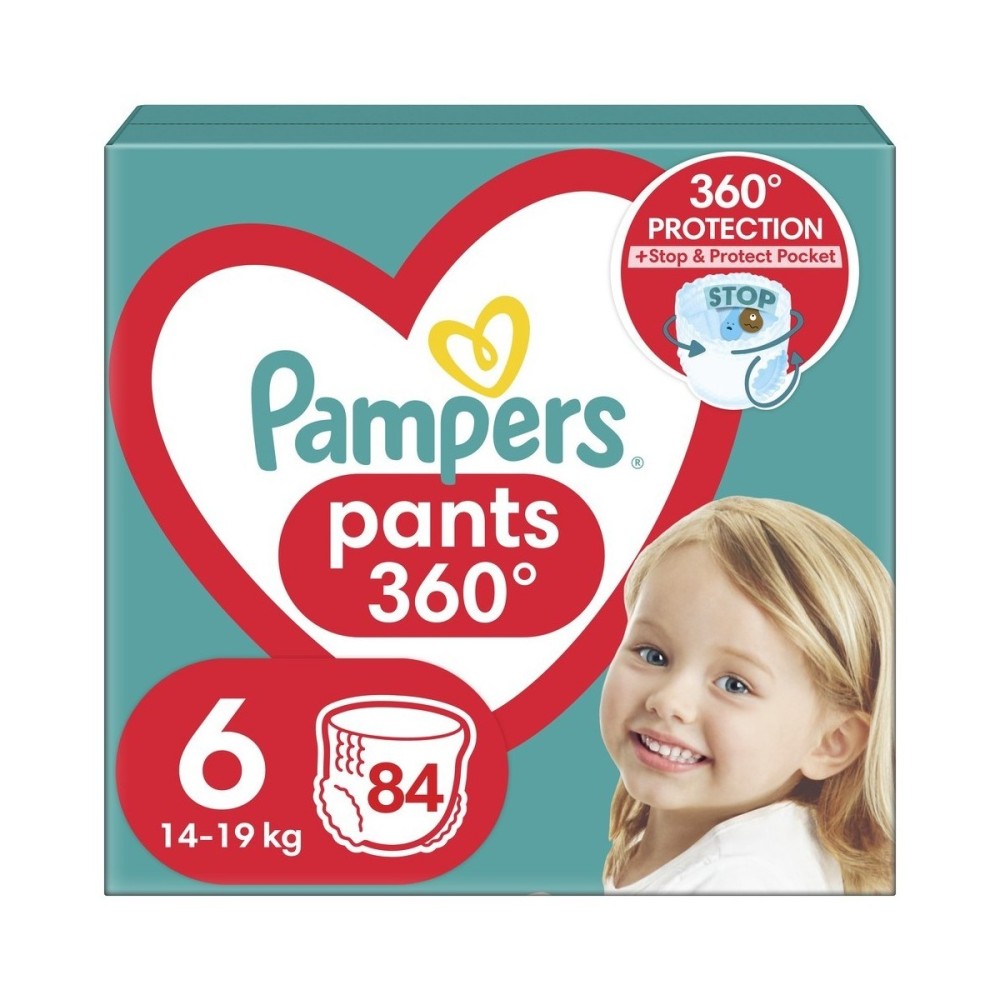 Pampers Pants vel. 6 Mega Pack 14-19 kg plenkové kalhotky 84 ks Pampers