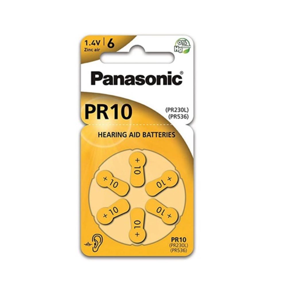 Panasonic PR 10 baterie do naslouchadel 6 ks Panasonic