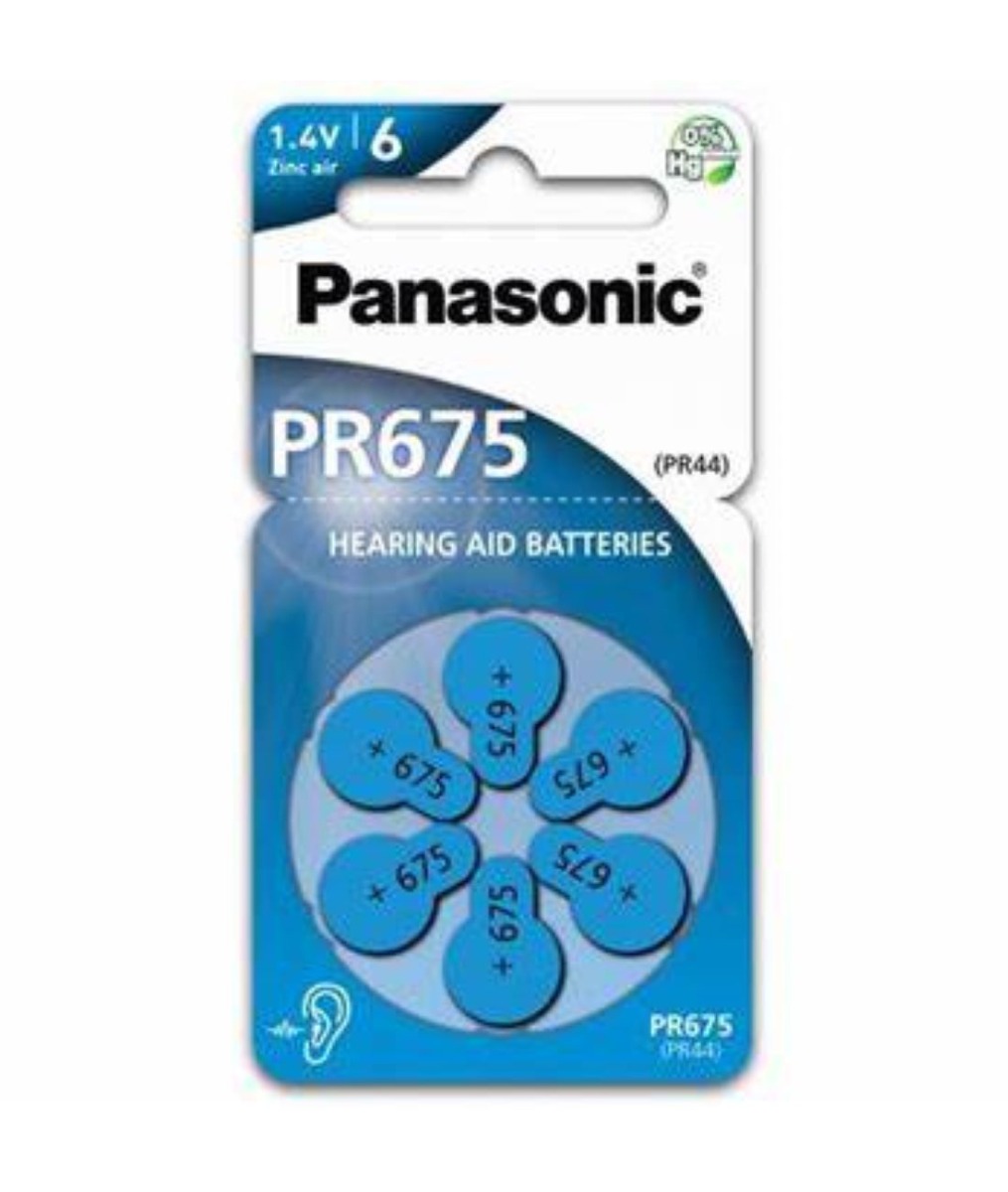 Panasonic PR 675 baterie do naslouchadel 6 ks Panasonic