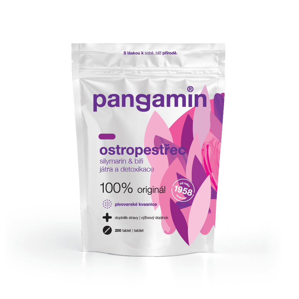 Pangamin Ostropestřec 200 tablet Pangamin