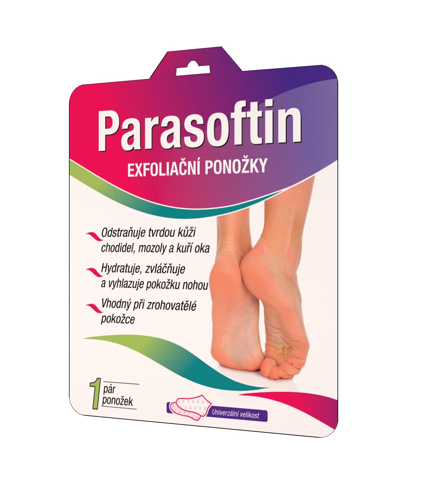 Parasoftin Exfoliační ponožky 1 pár Parasoftin