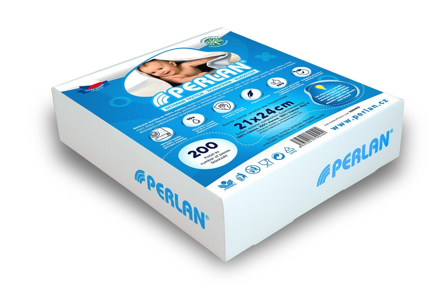 Perlan 45 g 21 x 24 cm přířezy 200 ks Perlan