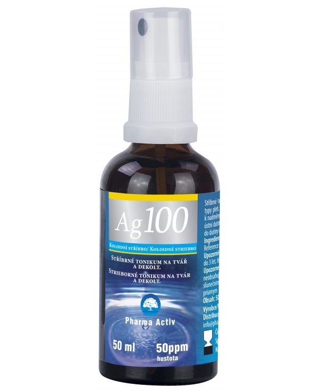 Pharma Activ Koloidní stříbro Ag100 50ppm spray 50 ml Pharma Activ