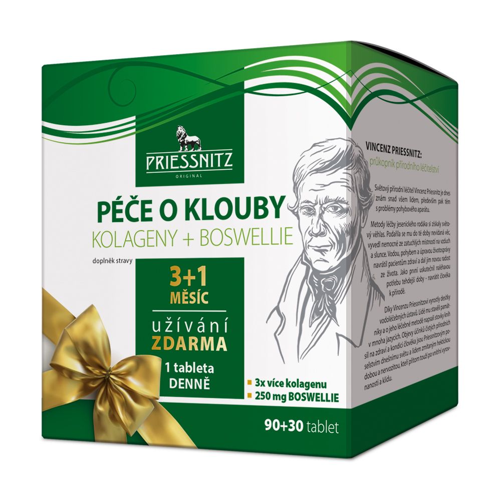 Priessnitz Kolageny + Boswellie péče o klouby 90+30 tablet Priessnitz