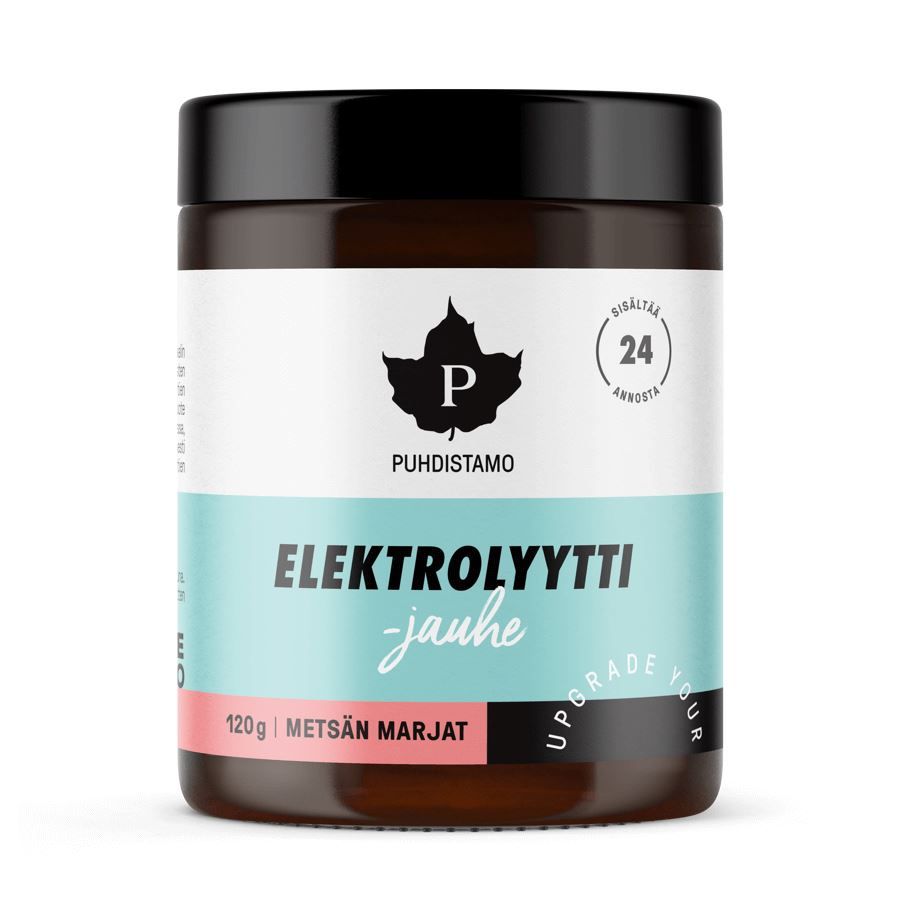 Puhdistamo Electrolyte Powder red berries 120 g Puhdistamo