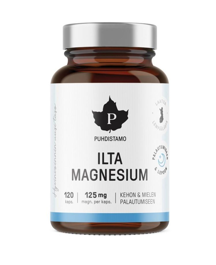 Puhdistamo Night Magnesium 120 kapslí Puhdistamo