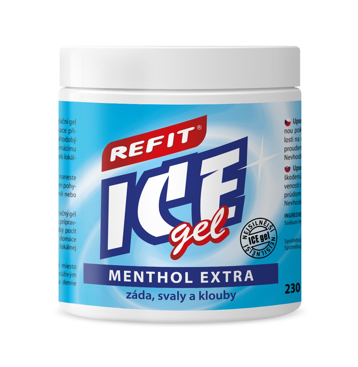 Refit Ice Masážní gel s mentholem 230 ml Refit