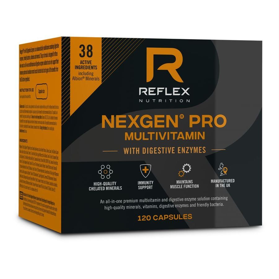 Reflex Nutrition Nexgen PRO multivitamin Digestive Enzymes 120 kapslí Reflex Nutrition