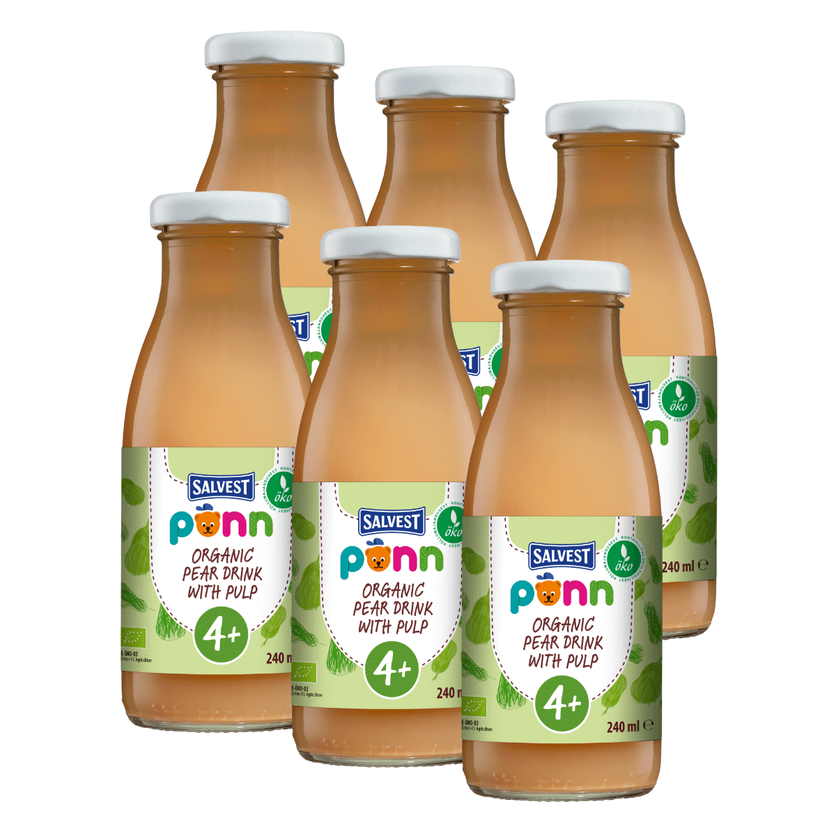 SALVEST Põnn BIO Hrušková šťáva s dužinou 6x240 ml SALVEST