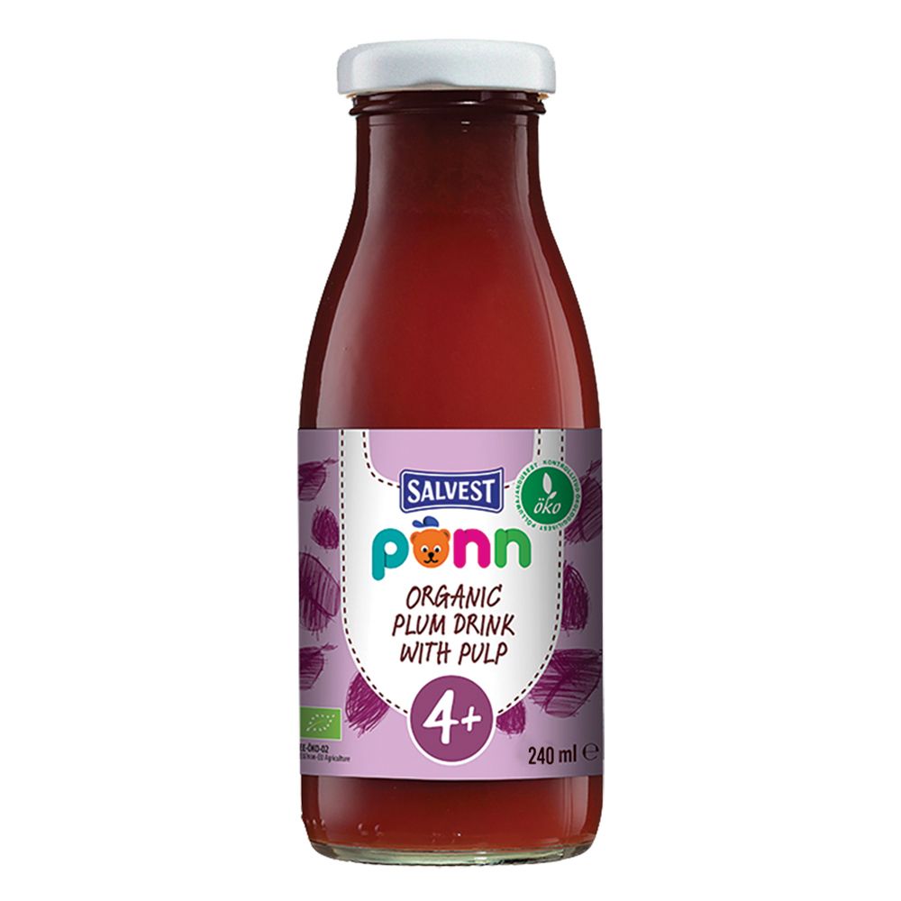 SALVEST Põnn BIO Švestková šťáva s dužinou 240 ml SALVEST