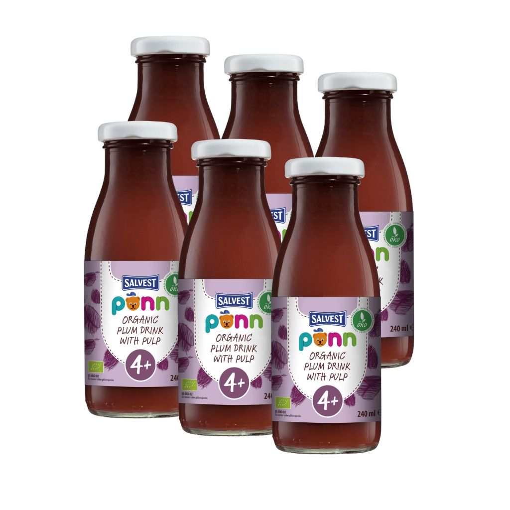 SALVEST Põnn BIO Švestková šťáva s dužinou 6x240 ml SALVEST