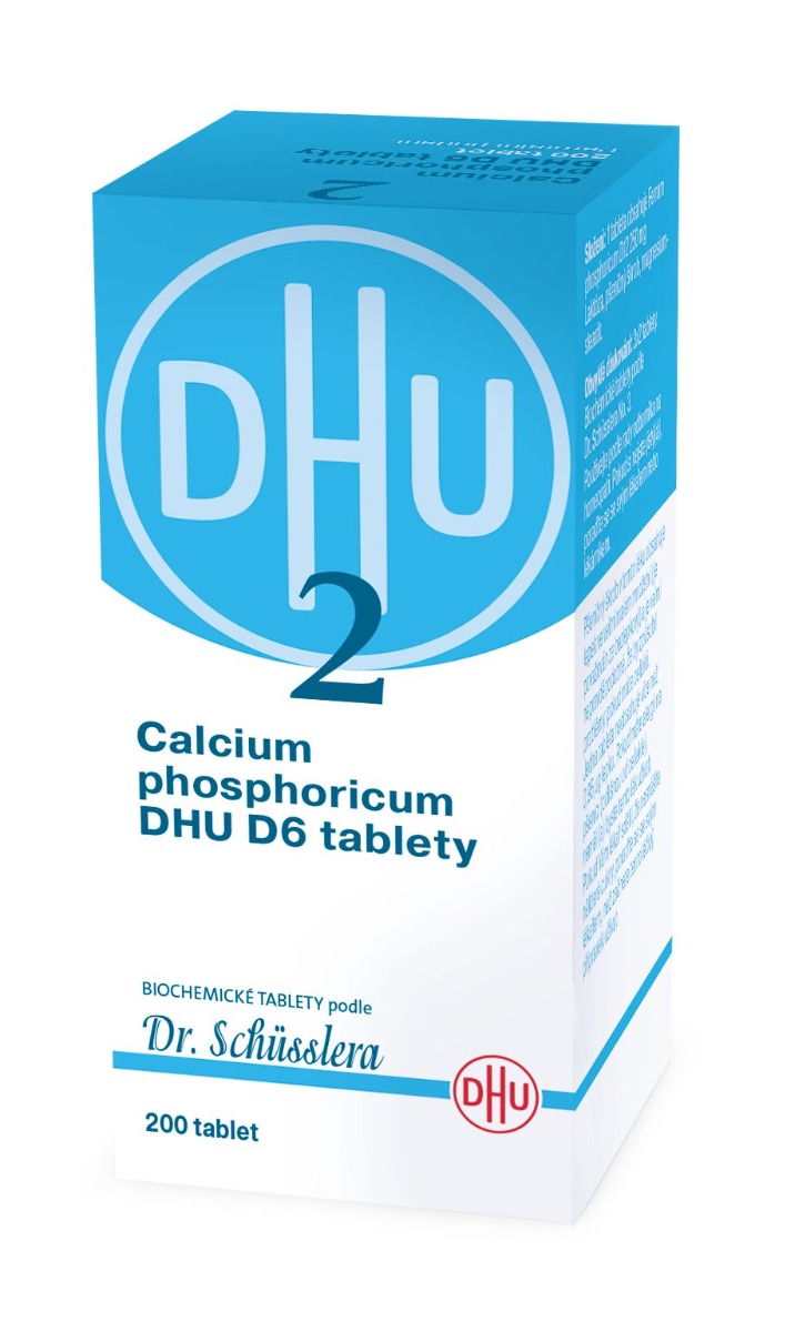 Schüsslerovy soli Calcium phosphoricum DHU D6 200 tablet Schüsslerovy soli