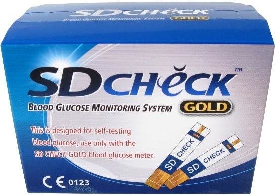 Sd-check GOLD Testovací proužky pro glukometry 50 ks Sd-check