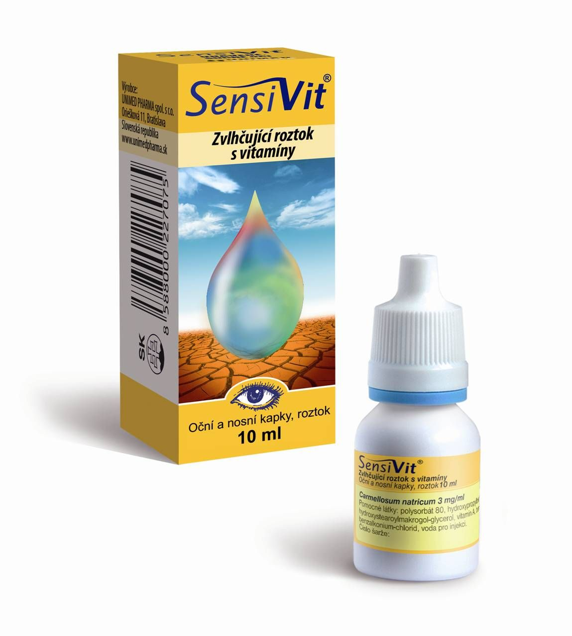 SensiVit zvlhčující roztok 10 ml SensiVit