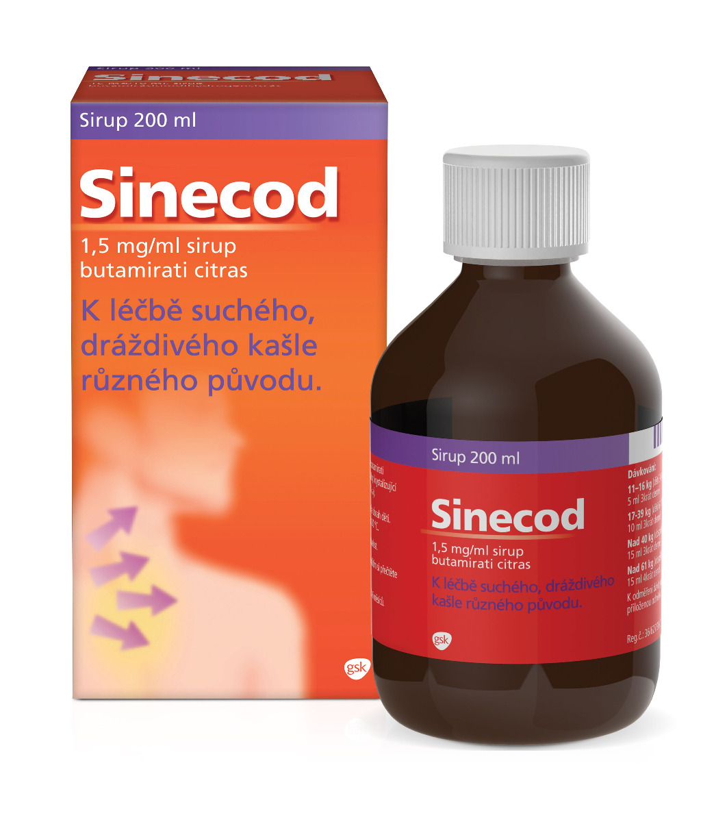 Sinecod sirup 200 ml Sinecod