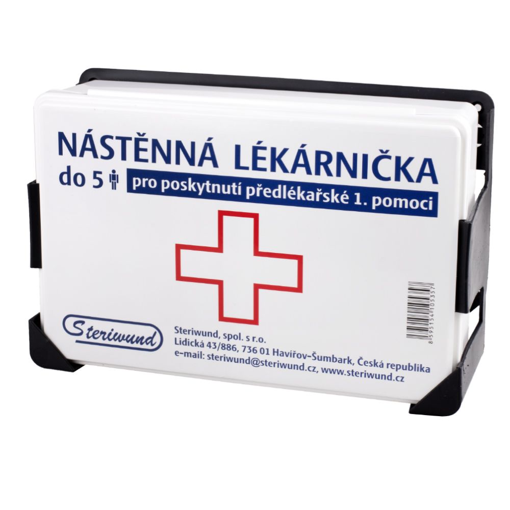 Steriwund Lékárnička nástěnná plastová do 5 osob 1 ks Steriwund