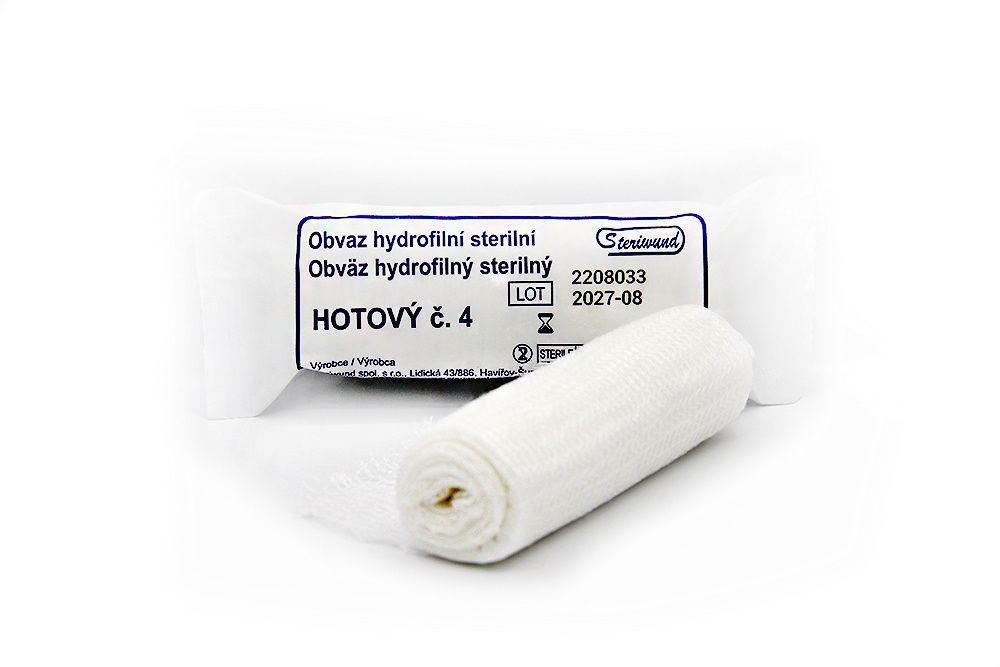 Steriwund Obvaz hotový sterilní č. 4 1 ks Steriwund