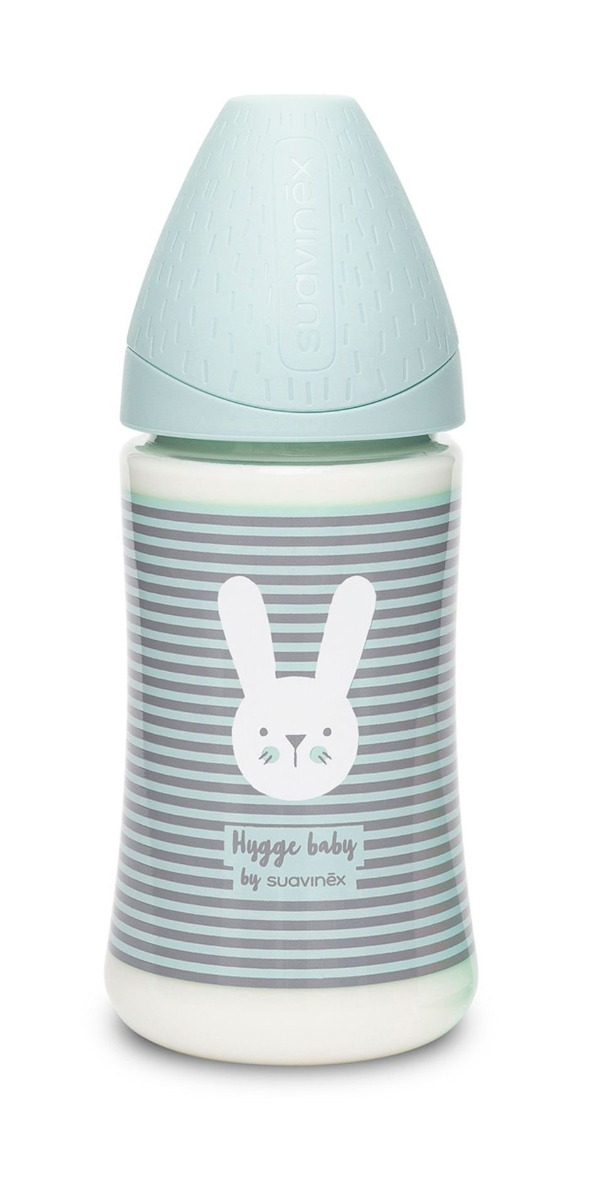 Suavinex Premium Hygge Láhev 0m+ 270 ml 1 ks proužky zelená Suavinex