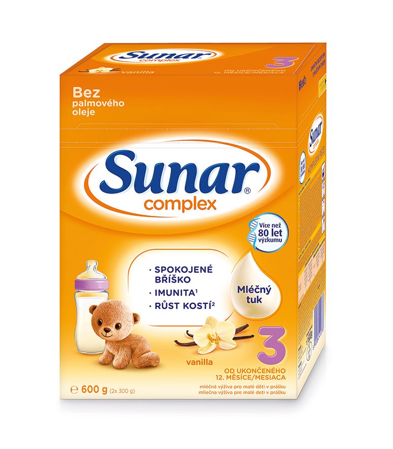 Sunar Complex 3 vanilka 600 g Sunar