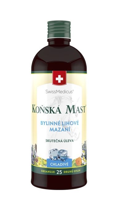 SwissMedicus Koňská mast Bylinné lihové mazání chladivé 400 ml SwissMedicus
