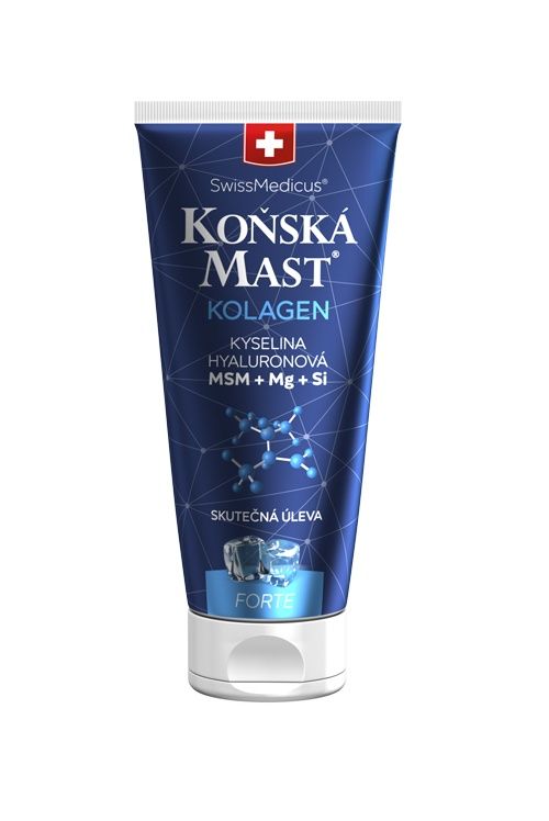 SwissMedicus Koňská mast s kolagenem chladivá FORTE 200 ml SwissMedicus