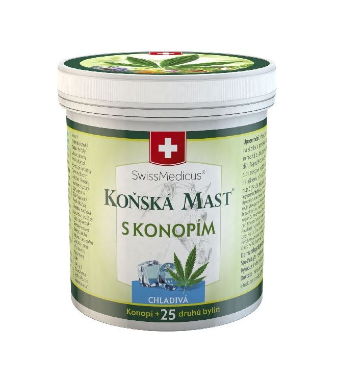SwissMedicus Koňská mast s konopím chladivá 250 ml SwissMedicus