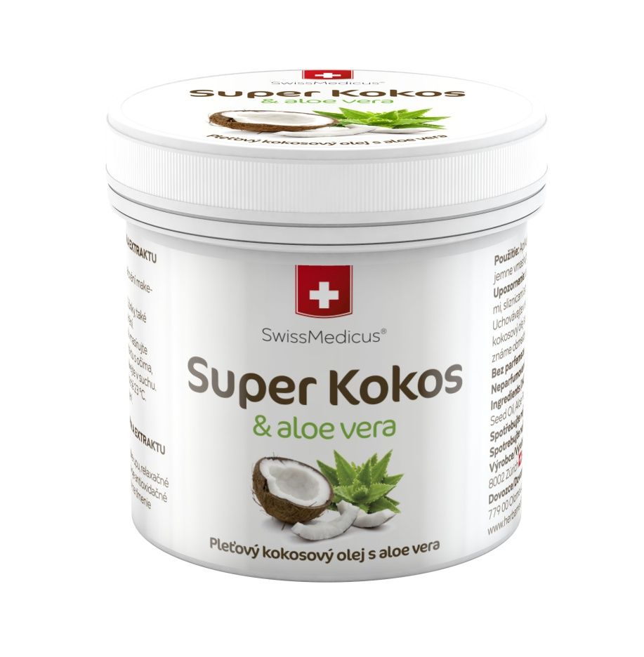 SwissMedicus Super Kokos a aloe pleťový olej 150 ml SwissMedicus