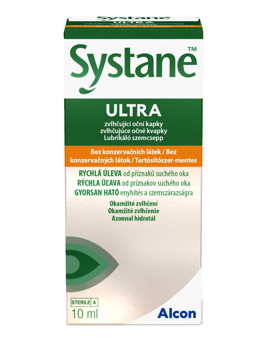 Systane ULTRA Zvlhčující oční kapky bez konzervačních látek 10 ml Systane
