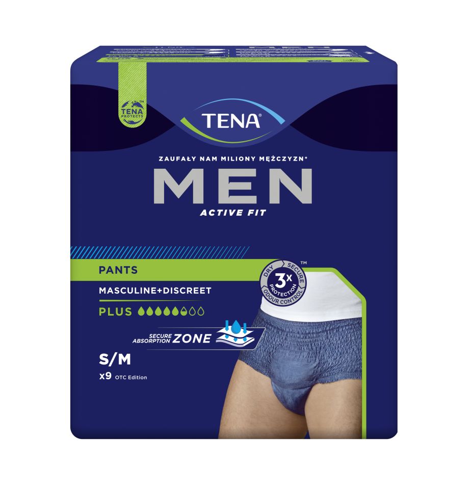 Tena Men Pants Plus Medium inkontinenční kalhotky modré 9 ks Tena